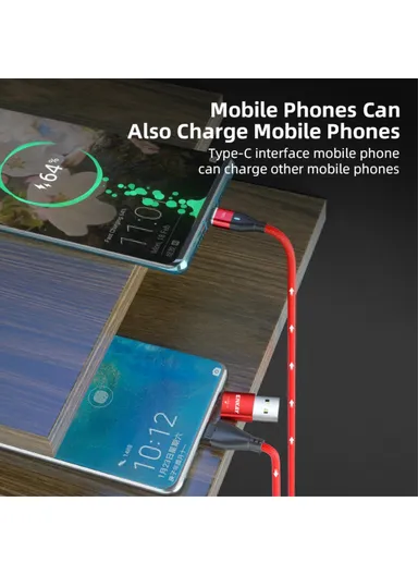 6-in-1 2m PD 100W Magnetic Charging Cable Type-C / USB-A to IP / Type-C / Micro USB Phone Data Cord - Black