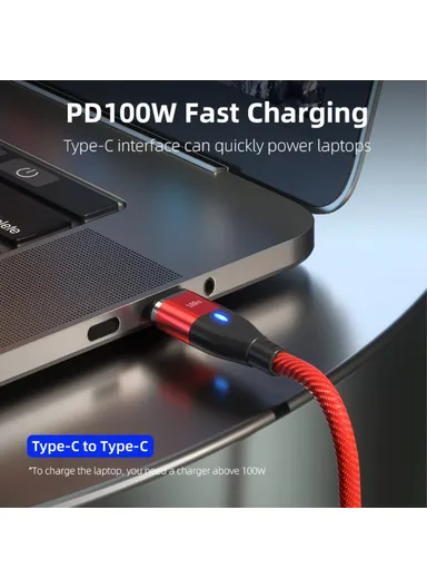 6-in-1 2m PD 100W Magnetic Charging Cable Type-C / USB-A to IP / Type-C / Micro USB Phone Data Cord - Black