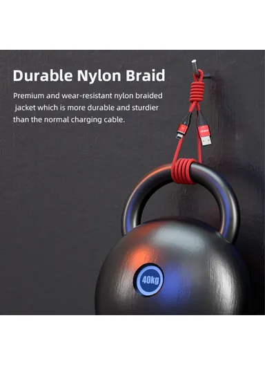 6-in-1 2m PD 100W Magnetic Charging Cable Type-C / USB-A to IP / Type-C / Micro USB Phone Data Cord - Black