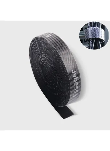 5M Strap Cable Tie Strong Adhesion Self-adhesive Loop &amp; Hook Sticker