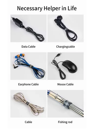 5M Strap Cable Tie Strong Adhesion Self-adhesive Loop &amp; Hook Sticker