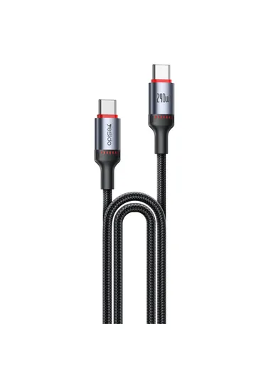 2m Data Cable 240W Fast Charging USB C to USB C Braided Wire for Smartphone Tablet Laptop CA186