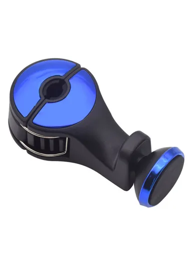 Car Back Seat Headrest Hook Phone Holder Portable Seat Back Magnetic Hanger for Bag Purse Cloth - Blue
