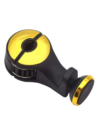 Car Back Seat Headrest Hook Phone Holder Portable Seat Back Magnetic Hanger for Bag Purse Cloth - Gold