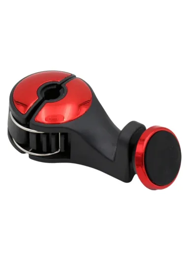 Car Back Seat Headrest Hook Phone Holder Portable Seat Back Magnetic Hanger for Bag Purse Cloth - Red