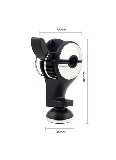 Car Back Seat Headrest Hook Phone Holder Portable Seat Back Magnetic Hanger for Bag Purse Cloth - Silver