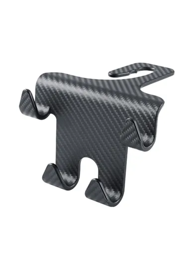 Carbon Fiber Texture Multi-hooks Car Seat Back Headrest Phone Holder Hanger Auto Interior Accessories 201 