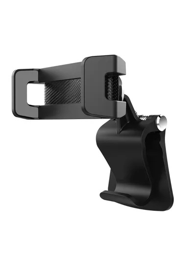 Multi-functional Clip-on Car Back Seat Mobile Phone Holder Bracket Hook Hanger - Grey