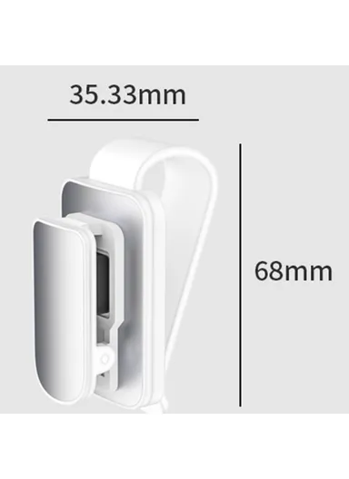 Car Sun Visor Sunglass Holder, Multi-Functional Eyeglass Hanger Clip, Glasses Mount Visor Organizer (W35.3 x H68)cm - White &amp; Red