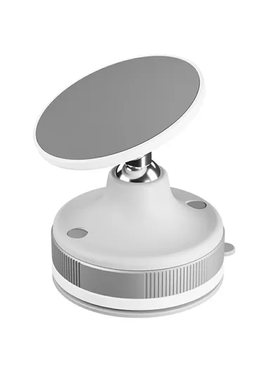 Magnetic Car Phone Mount Suction Cup Holder Dashboard Windshield Adjustable Phone Stand T29 - White