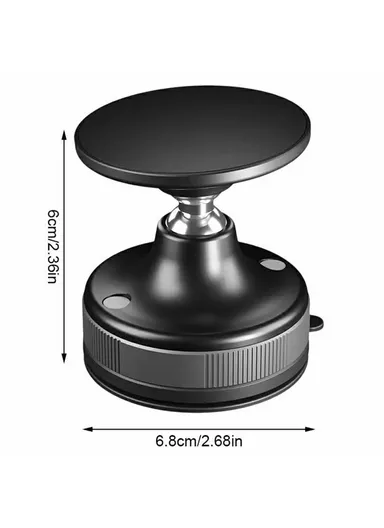 Magnetic Car Phone Mount Suction Cup Holder Dashboard Windshield Adjustable Phone Stand T29 - White