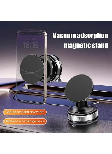 Magnetic Car Phone Mount Suction Cup Holder Dashboard Windshield Adjustable Phone Stand T29 - White