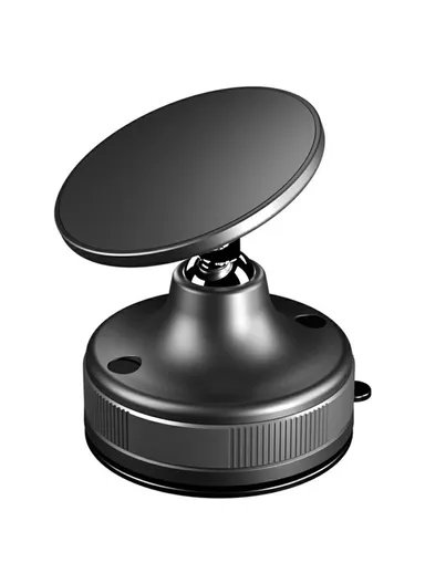 Magnetic Car Phone Mount Suction Cup Holder Dashboard Windshield Adjustable Phone Stand T29 - Black