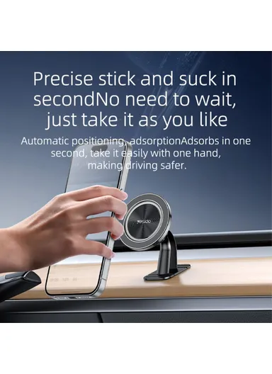 Adhesive Bottom Car Mount Phone Bracket Magnetic Holder Compatible with MagSafe C201 