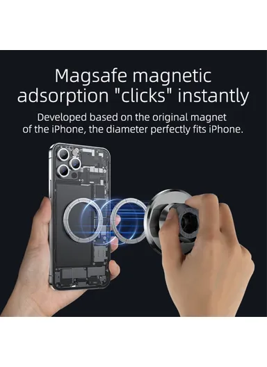Adhesive Bottom Car Mount Phone Bracket Magnetic Holder Compatible with MagSafe C201 