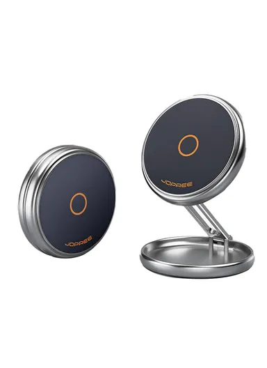 Desktop Magnetic Foldable Phone Stand Zinc Alloy ABS Strong Magnetic Holder X79 - Silver