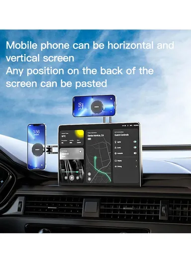 Car Magnetic Phone Holder Center Console Suspension Screen Folding Bracket C155 