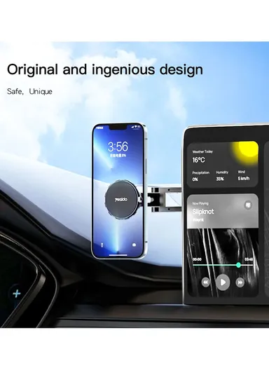 Car Magnetic Phone Holder Center Console Suspension Screen Folding Bracket C155 