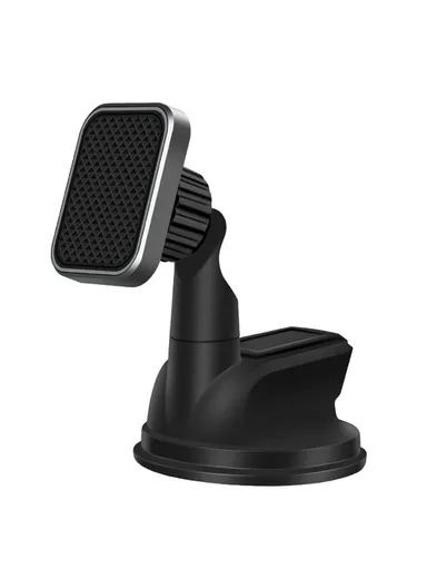 360 Degrees Rotary Magnetic Car Dashboard Windshield Phone Holder Suction Cup Bracket for iPhone Samsung GPS - Grey