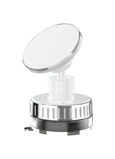 Magnetic Car Phone Holder Multi-Angle Adjustable Vacuum Suction Stand T26 - White