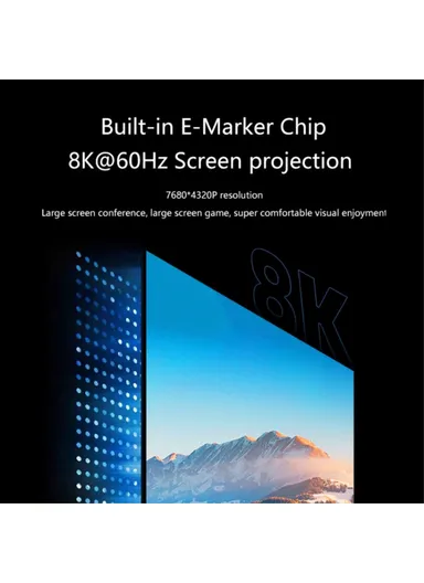 2m PD 100W 5A USB4.0 Front-Angled Magnetic Charging Cable 8K / 60hz Type-C to Type-C 20Gbps Data Cable