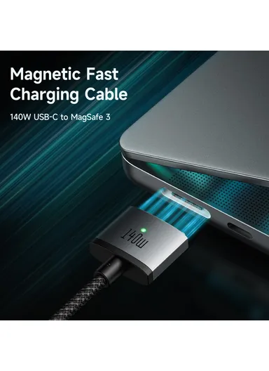 MDD 140W USB-C to Magsafe 3 Magnetic Cable 2m Fast Charging Cable with LED Indicator CA-1470 