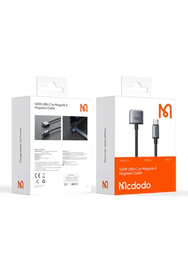 MDD 140W USB-C to Magsafe 3 Magnetic Cable 2m Fast Charging Cable with LED Indicator CA-1470 