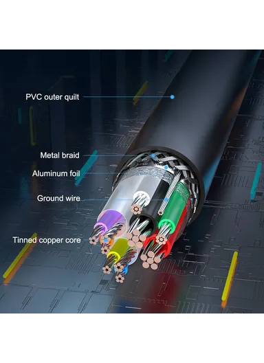 2m USB-A 3.0 Male to Female 5Gbps Data Transmission Extension Cable Round PVC Connection Cord CBHBD 