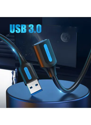 2m USB-A 3.0 Male to Female 5Gbps Data Transmission Extension Cable Round PVC Connection Cord CBHBD 