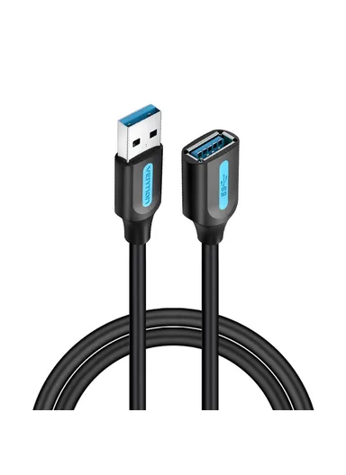 1.5m USB-A 3.0 Male to Female Extension Cable 5Gbps Data Transmission PVC Round Cord CBHBD 