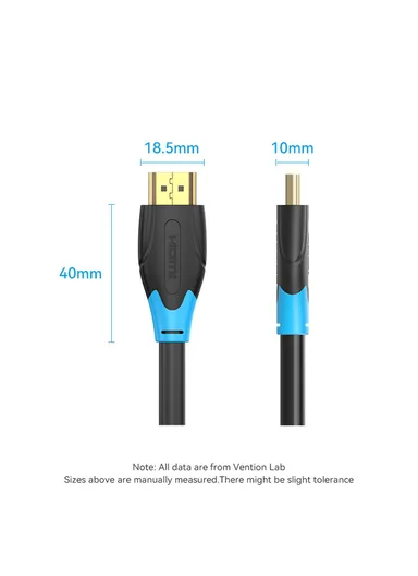 2m HDMI Cable 4K 60Hz HD Male to Male PVC Cord for Projector TV Box Laptop Monitor AACBH