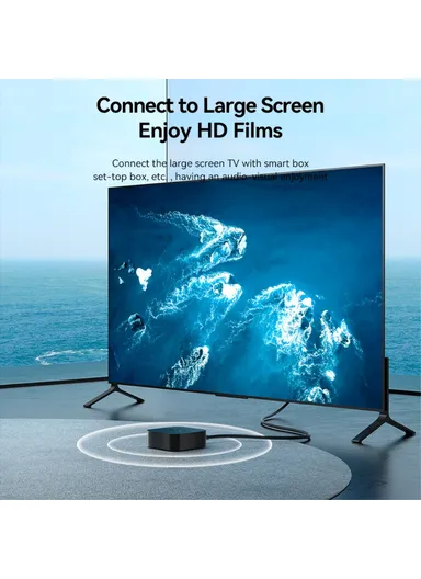 1.5m HDMI-A Male to Male PVC Cable 4K HD Video HDMI Cord ALIBG - Black