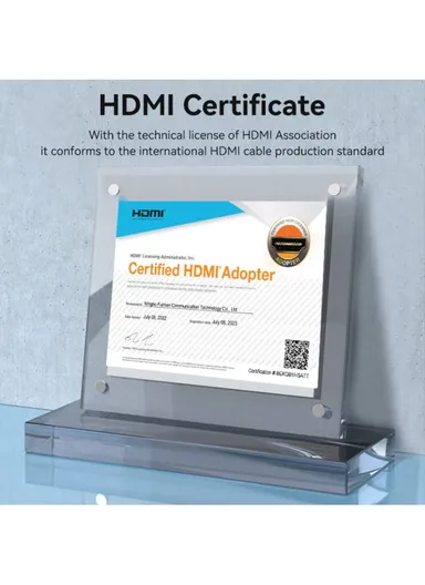 0.5m HDMI-A Male to Male PVC Cable 4K HD Video HDMI Cord ALIBD - Black