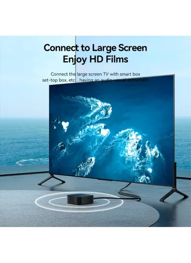 0.5m HDMI-A Male to Male PVC Cable 4K HD Video HDMI Cord ALIBD - Black