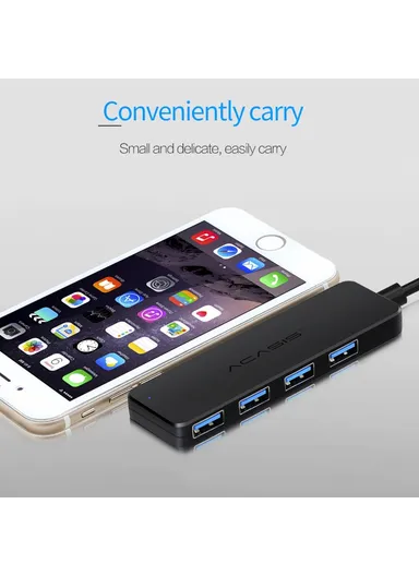 0.2m Cable 480Mbps Data Transmission 4 Ports USB2.0 Hub Splitter for Computer Laptop AB2-L42 