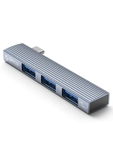 Type-C Docking Station 3-Ports USB3.1+USB2.0x2 USB Hub Adapter for Keyboard, Mouse, USB Disk AH-W13 