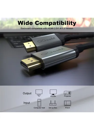 10ft HDMI 2.1 Cable 8K Ultra HD Cord for HD TV Box / Projector / PS5 / Laptop