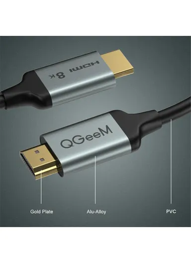 10ft HDMI 2.1 Cable 8K Ultra HD Cord for HD TV Box / Projector / PS5 / Laptop