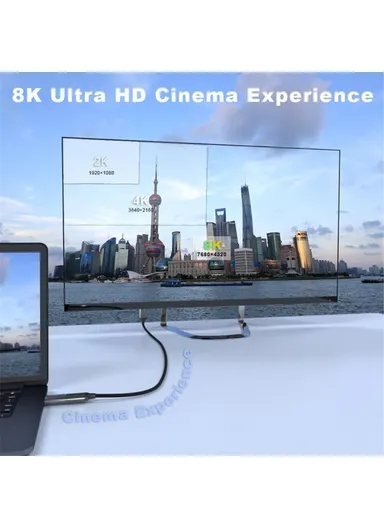 10ft HDMI 2.1 Cable 8K Ultra HD Cord for HD TV Box / Projector / PS5 / Laptop