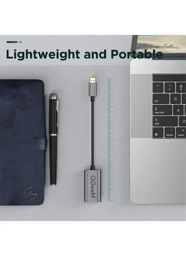 USB 3.0 to Gigabit Ethernet Adapter USB to RJ45 LAN Wired Converter Compatible with Nintendo Switch Wii MacBook All USB Devices  UA05-A 