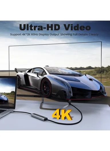 USB-C to DP Female 4K/60Hz Thunderbolt3 to Displayport Cable Adapter UA06