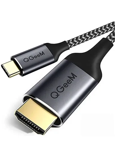 3m Type-C to HDMI 4K/60Hz HD Video Adapter Cable Connect Phone Laptop to TV Monitor QG-UA09