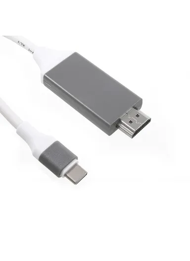 2M USB Type-C to HDMI Cable For Samsung Galaxy S8 G950 - White