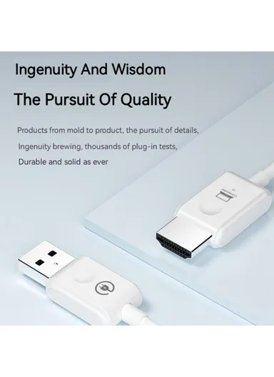 5.8G 30M Wireless HDMI Extender Kit Video Transmitter Receiver for PS4 Phone Laptop to TV Monitor - White