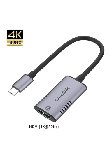USB C Hub to Resolution HD Video USB C Adapter for Laptop and Type C Devices AL-UC523