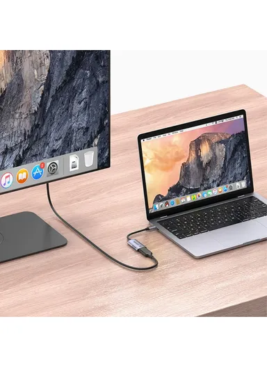 USB C Hub to Resolution HD Video USB C Adapter for Laptop and Type C Devices AL-UC523