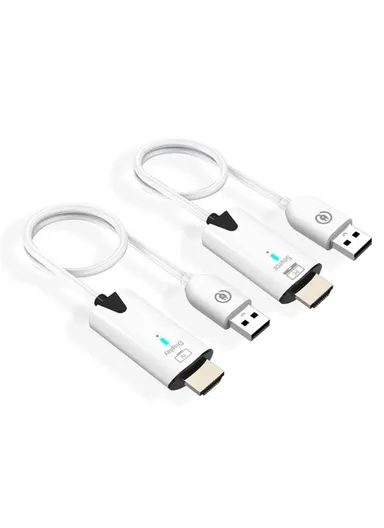 2Pcs / Set 1080P 60Hz HDMI Transmitter + Receiver Cable Wireless Screen Projector Wire A02 