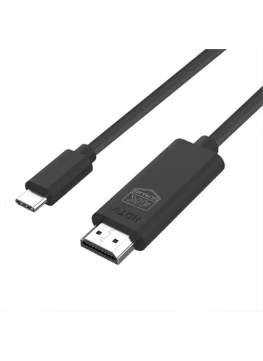 1.8m Type-C Male to HDMI Male Cable Adapter HD 4K &amp; 30Hz Sync Screen HDTV Cable UC503 