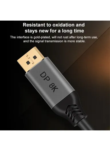 3m DP1.4 Male to Male Cable 8K / 60Hz Displayport HD Video Adapter Cable for HDTV Monitor Projector