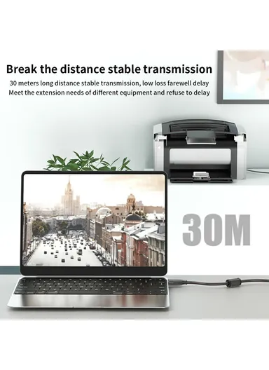 10m USB2.0 Male to Female PVC Extension Cable Conference Camera Scanner Conversion Cord U201